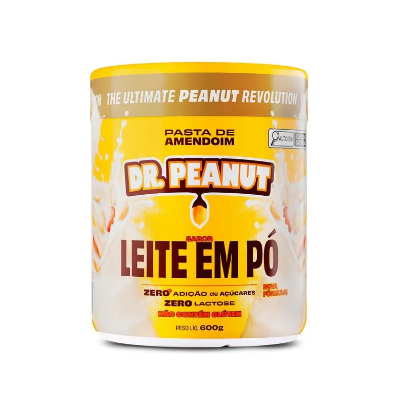 Pasta de amendoim Dr Peanut - Sabor Leite em Pó